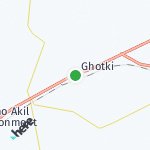Map for location: Ghotki, Pakistan