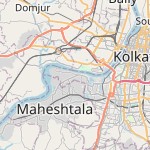 Map for location: Metiabruz, India