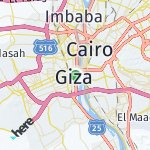 Map for location: Giza, Egypt