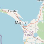 Map for location: Mannar, Sri Lanka