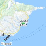 Map for location: Santa Cruz, Portugal