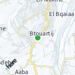 Map for location: Btouartij 2, Lebanon