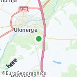 Map for location: Ukmergė, Lithuania
