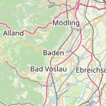 Map for location: Baden, Austria