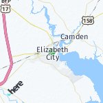 Map for location: Elizabeth City, United States