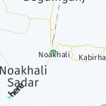 Map for location: Noakhali, Bangladesh