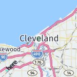 Map for location: Cleveland, United States