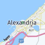 Map for location: Alexandria, Egypt
