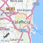 Map for location: Valencia, Spain