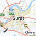 Map for location: Surat, India