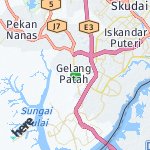 Map for location: Gelang Patah, Malaysia