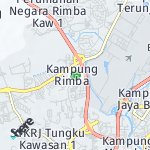 Map for location: Kampung Rimba, Brunei Darussalam