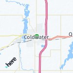 Map for location: Coldwater, United States