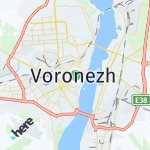Map for location: Voronezh, Russia
