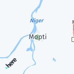 Map for location: Mopti, Mali