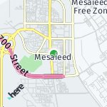 Map for location: Mesaieed, Qatar