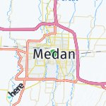 Map for location: Medan, Indonesia