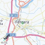 Map for location: Ferrara, Italy