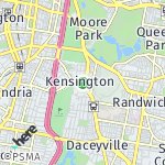 Map for location: Kensington, Australia