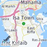 Map for location: Riffa North, Bahrain