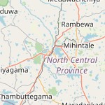 Map for location: Anuradhapura, Sri Lanka