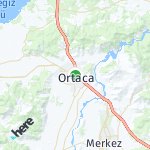 Map for location: Ortaca, Turkey