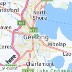Map for location: Geelong, Australia