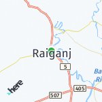 Map for location: Raiganj, Bangladesh