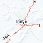 Map for location: Iringa, Tanzania