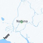 Map for location: Natuna, Indonesia