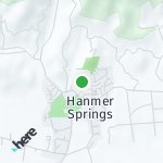 Map for location: Hanmer Springs, New Zealand