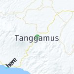 Map for location: Tanggamus, Indonesia
