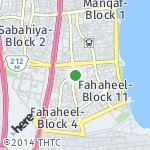 Map for location: Fahaheel-Block 9, Kuwait
