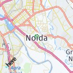 Map for location: Noida, India