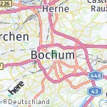Map for location: Bochum, Germany