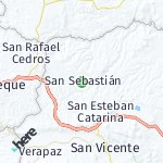Map for location: San Sebastián, El Salvador