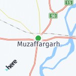 Map for location: Muzaffargarh, Pakistan