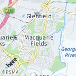 Map for location: Macquarie Fields, Australia