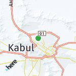 Map for location: Kabul, Afghanistan