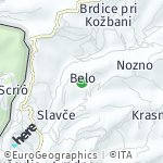 Map for location: Belo, Slovenia