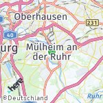 Map for location: Mülheim an der Ruhr, Germany