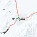 Map for location: Morogoro, Tanzania