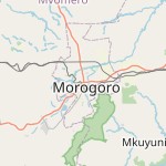 Map for location: Morogoro, Tanzania