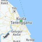 Map for location: Kuala Terengganu, Malaysia