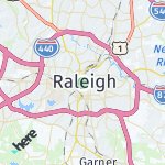 Map for location: Raleigh, United States