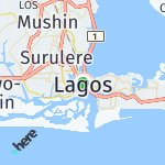 Map for location: Lagos, Nigeria