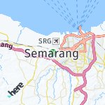 Map for location: Semarang, Indonesia