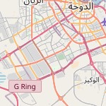 Map for location: Umm Al Seneem, Qatar