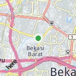 Map for location: Bekasi Barat, Indonesia