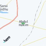 Map for location: Abdul Hakim, Pakistan